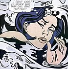 Unknown Drowning Girl by Roy Lichtenstein painting
